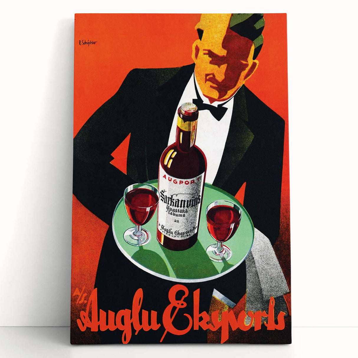 Vintage Auglu & Ekspori Poster - Retro Liquor Advertising Art