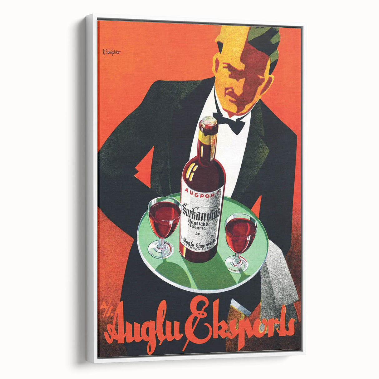 Vintage Auglu & Ekspori Poster - Retro Liquor Advertising Art