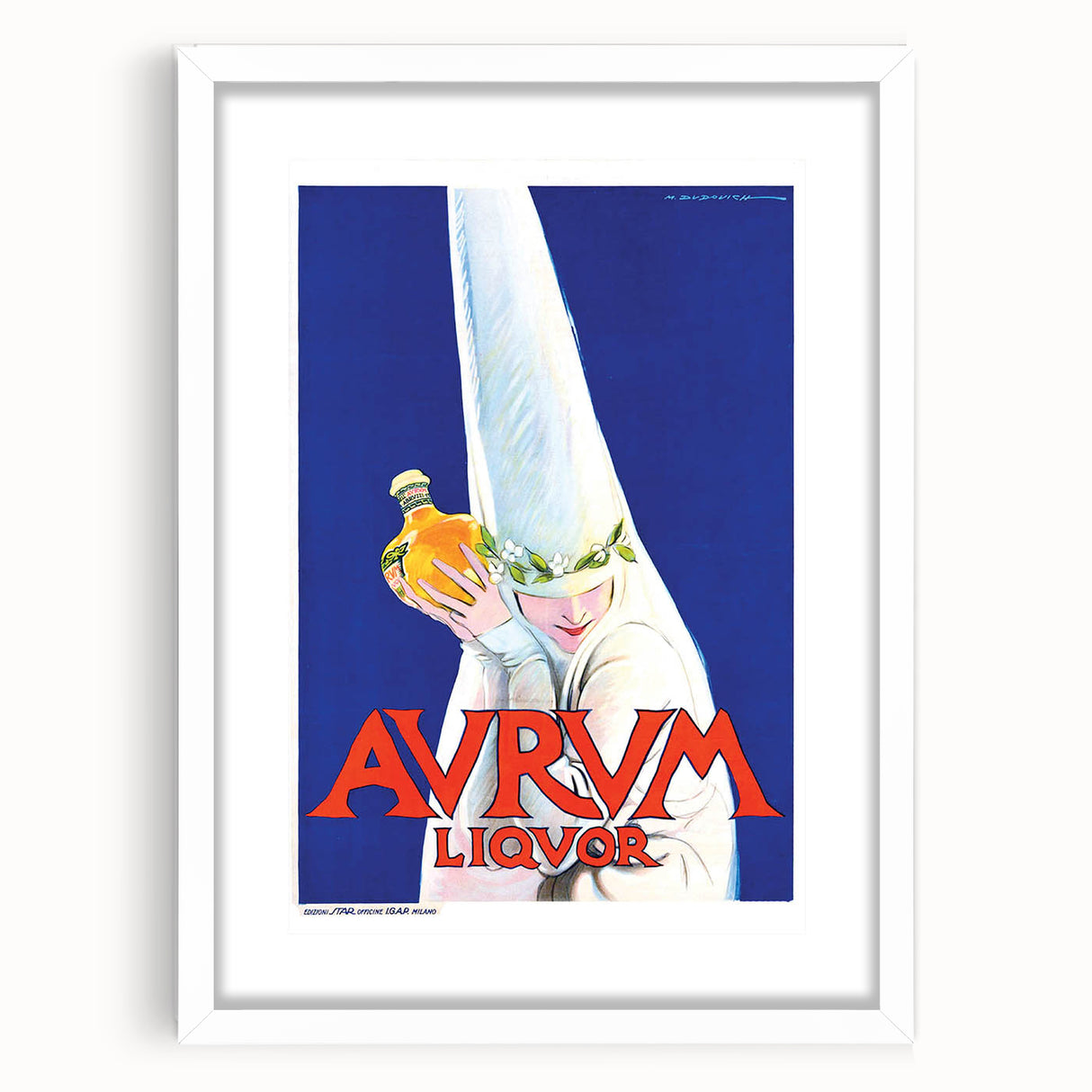 Vintage Avrum Liquor Poster - Retro Italian Advertising Art