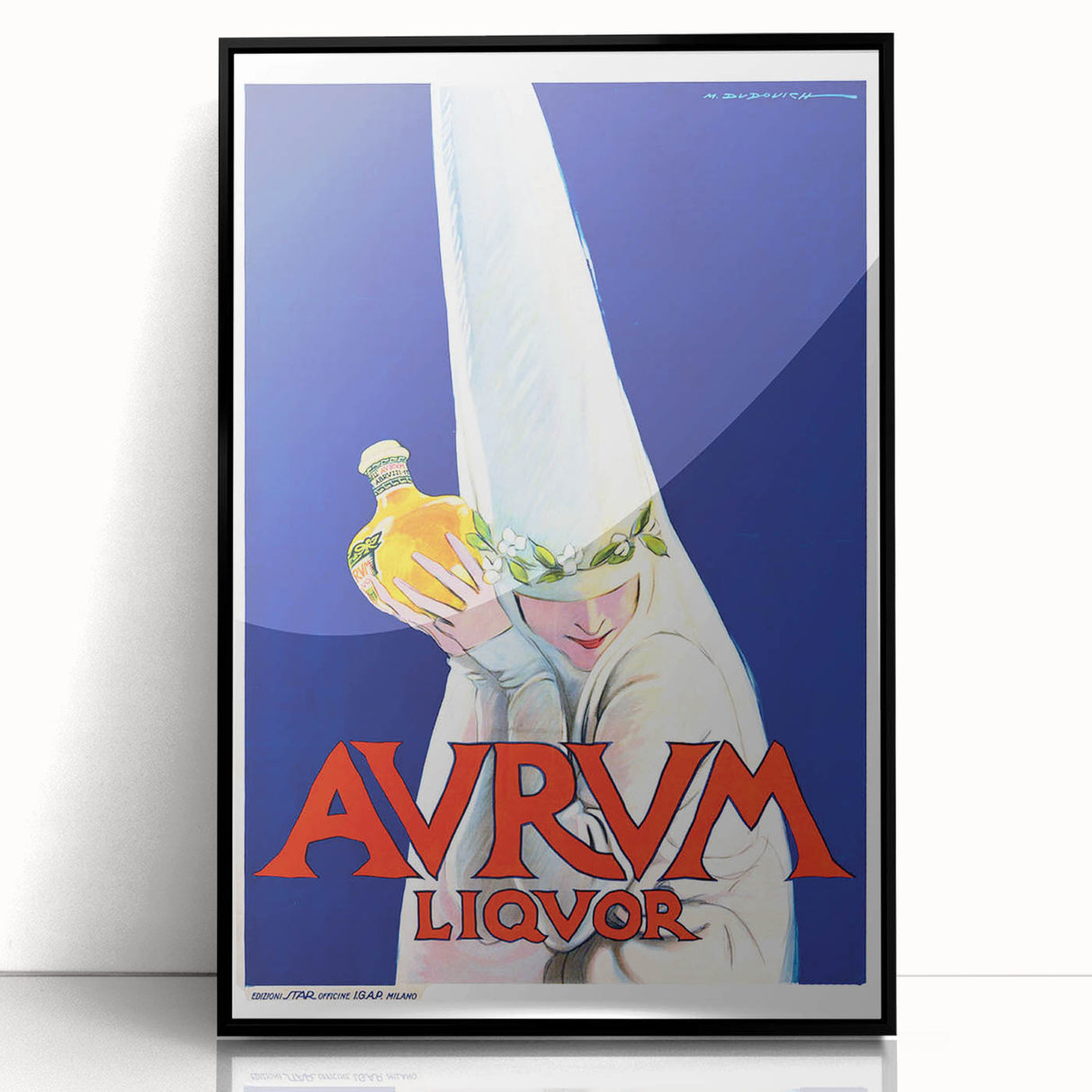 Vintage Avrum Liquor Poster - Retro Italian Advertising Art