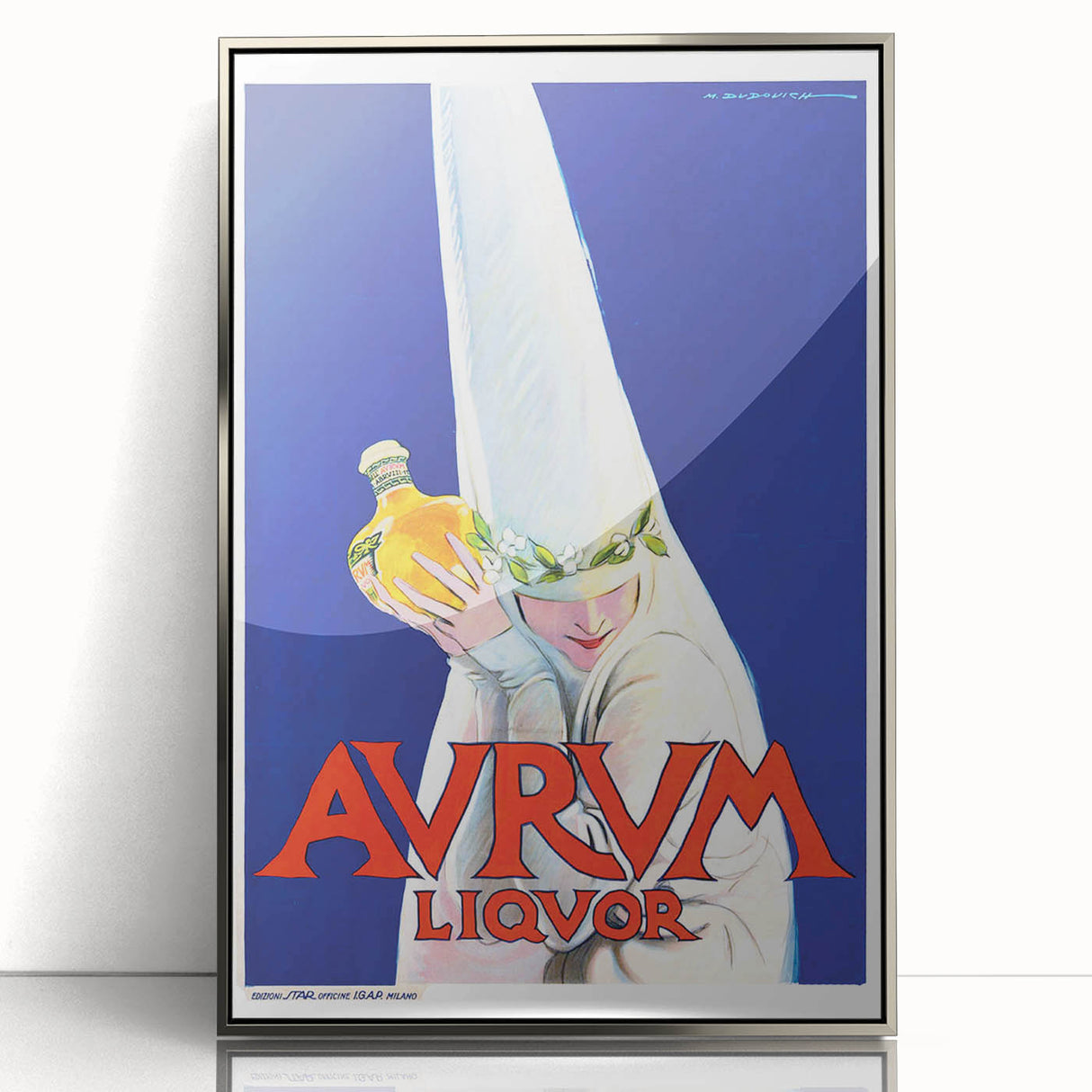 Vintage Avrum Liquor Poster - Retro Italian Advertising Art