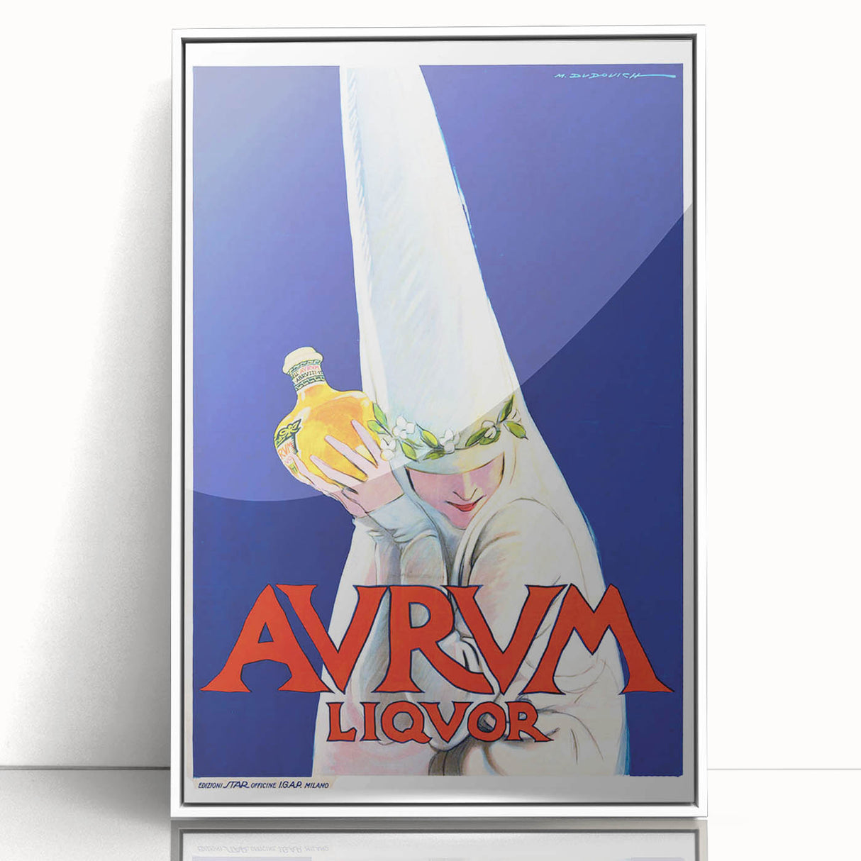 Vintage Avrum Liquor Poster - Retro Italian Advertising Art
