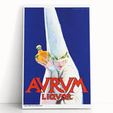 Vintage Avrum Liquor Poster - Retro Italian Advertising Art