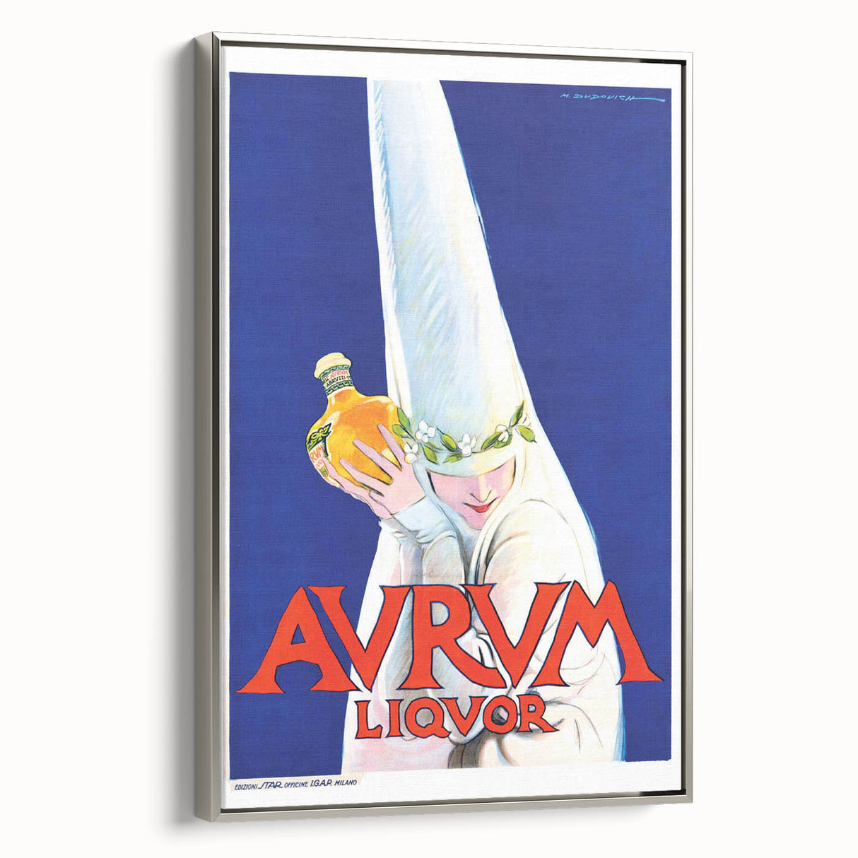 Vintage Avrum Liquor Poster - Retro Italian Advertising Art