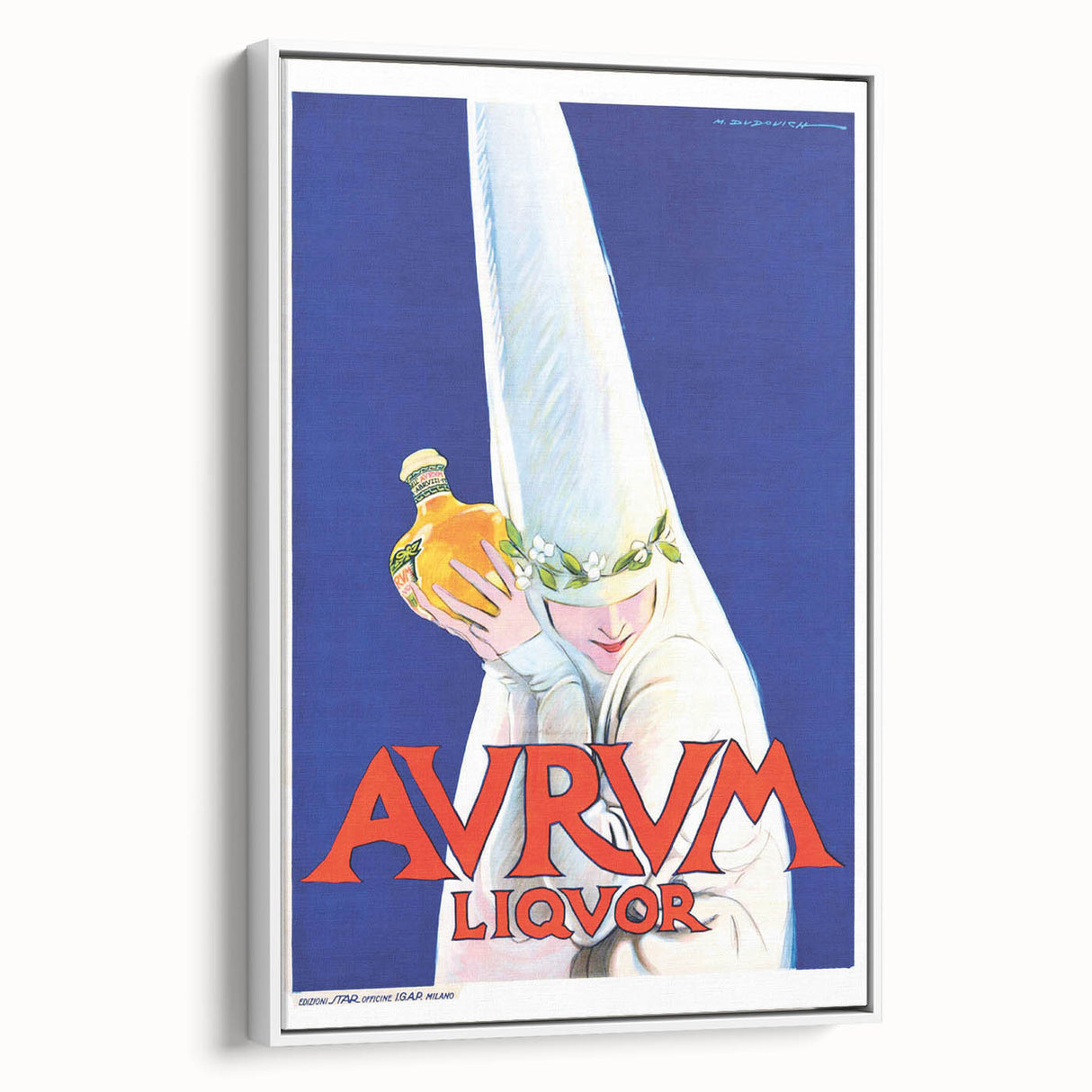 Vintage Avrum Liquor Poster - Retro Italian Advertising Art