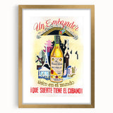 Vintage Bacardi Rum Poster - Retro Cuban Advertising Art