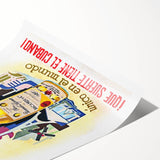 Vintage Bacardi Rum Poster - Retro Cuban Advertising Art