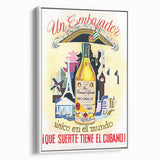 Vintage Bacardi Rum Poster - Retro Cuban Advertising Art