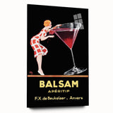 Vintage Balsam Apéritif Poster - Retro Liquor Advertising Art