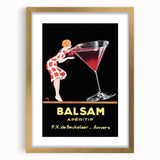 Vintage Balsam Apéritif Poster - Retro Liquor Advertising Art