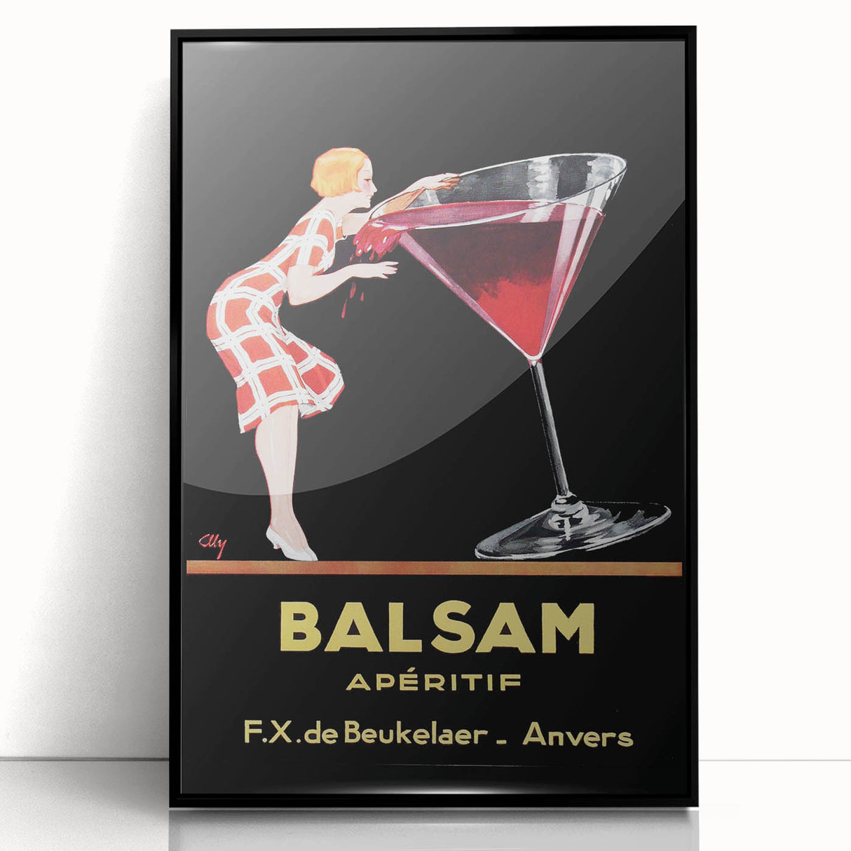 Vintage Balsam Apéritif Poster - Retro Liquor Advertising Art