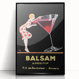 Vintage Balsam Apéritif Poster - Retro Liquor Advertising Art