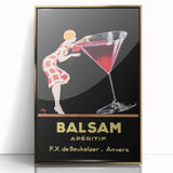 Vintage Balsam Apéritif Poster - Retro Liquor Advertising Art