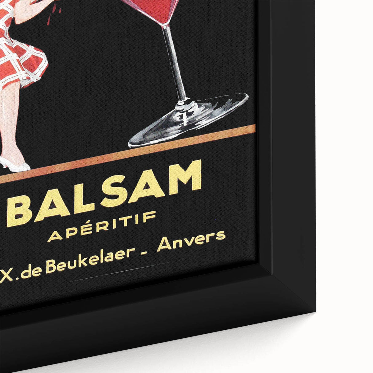 Vintage Balsam Apéritif Poster - Retro Liquor Advertising Art