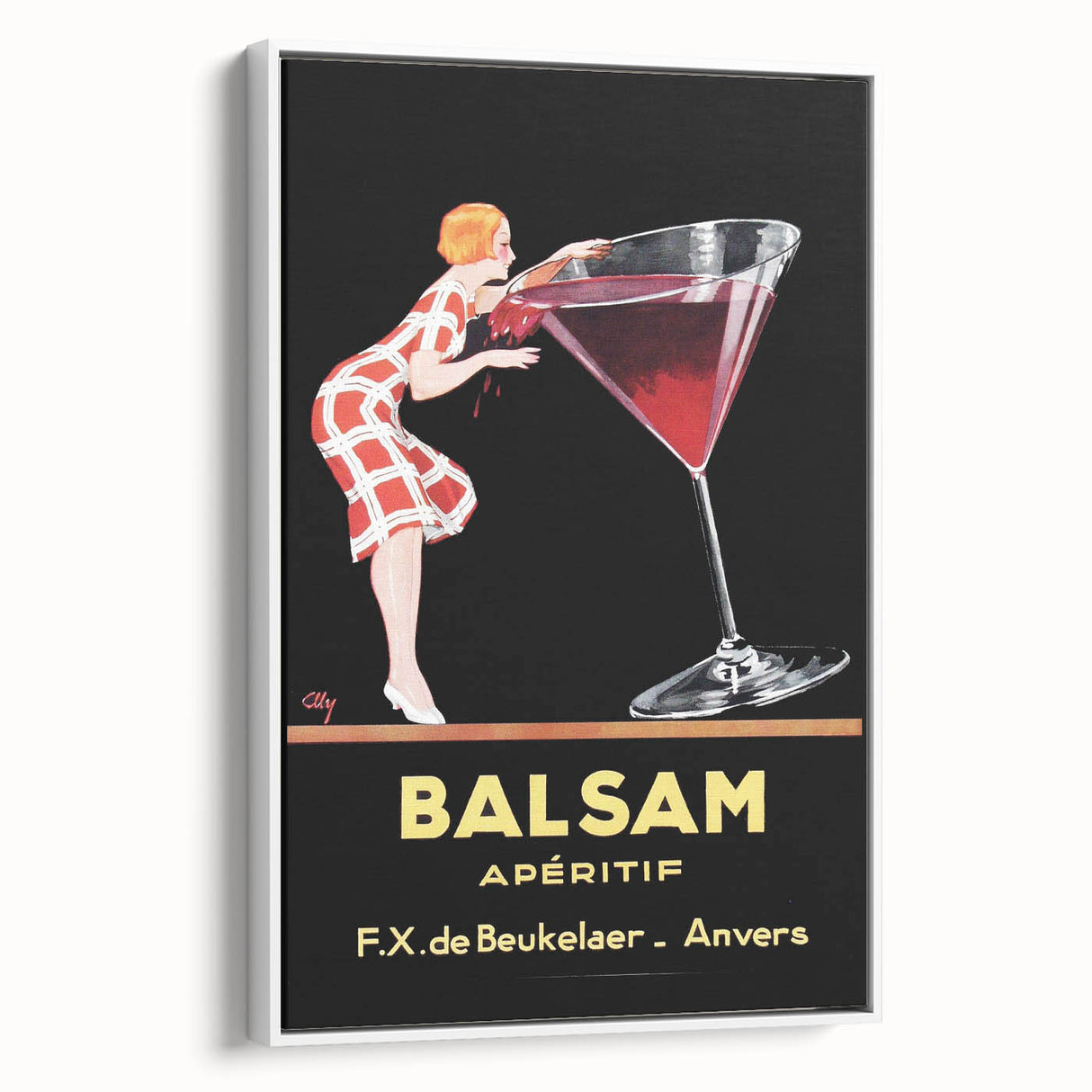 Vintage Balsam Apéritif Poster - Retro Liquor Advertising Art