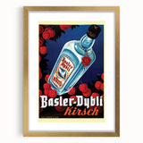 Vintage Basler-Dybli Kirsch Poster - Retro Liquor Advertising Art