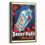 Vintage Basler-Dybli Kirsch Poster - Retro Liquor Advertising Art
