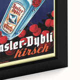Vintage Basler-Dybli Kirsch Poster - Retro Liquor Advertising Art