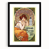Vintage Becherovka Poster - Retro Czech Liquor Advertising Art
