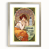 Vintage Becherovka Poster - Retro Czech Liquor Advertising Art