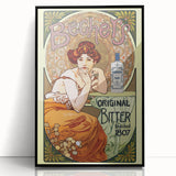 Vintage Becherovka Poster - Retro Czech Liquor Advertising Art