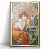 Vintage Becherovka Poster - Retro Czech Liquor Advertising Art