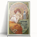 Vintage Becherovka Poster - Retro Czech Liquor Advertising Art
