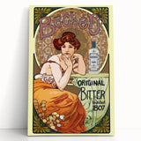 Vintage Becherovka Poster - Retro Czech Liquor Advertising Art
