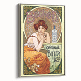 Vintage Becherovka Poster - Retro Czech Liquor Advertising Art
