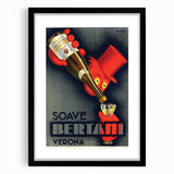 Vintage Soave Bertani Verona Advertising Poster - Retro Wall Art