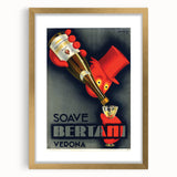 Vintage Soave Bertani Verona Advertising Poster - Retro Wall Art
