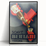 Vintage Soave Bertani Verona Advertising Poster - Retro Wall Art