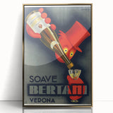 Vintage Soave Bertani Verona Advertising Poster - Retro Wall Art