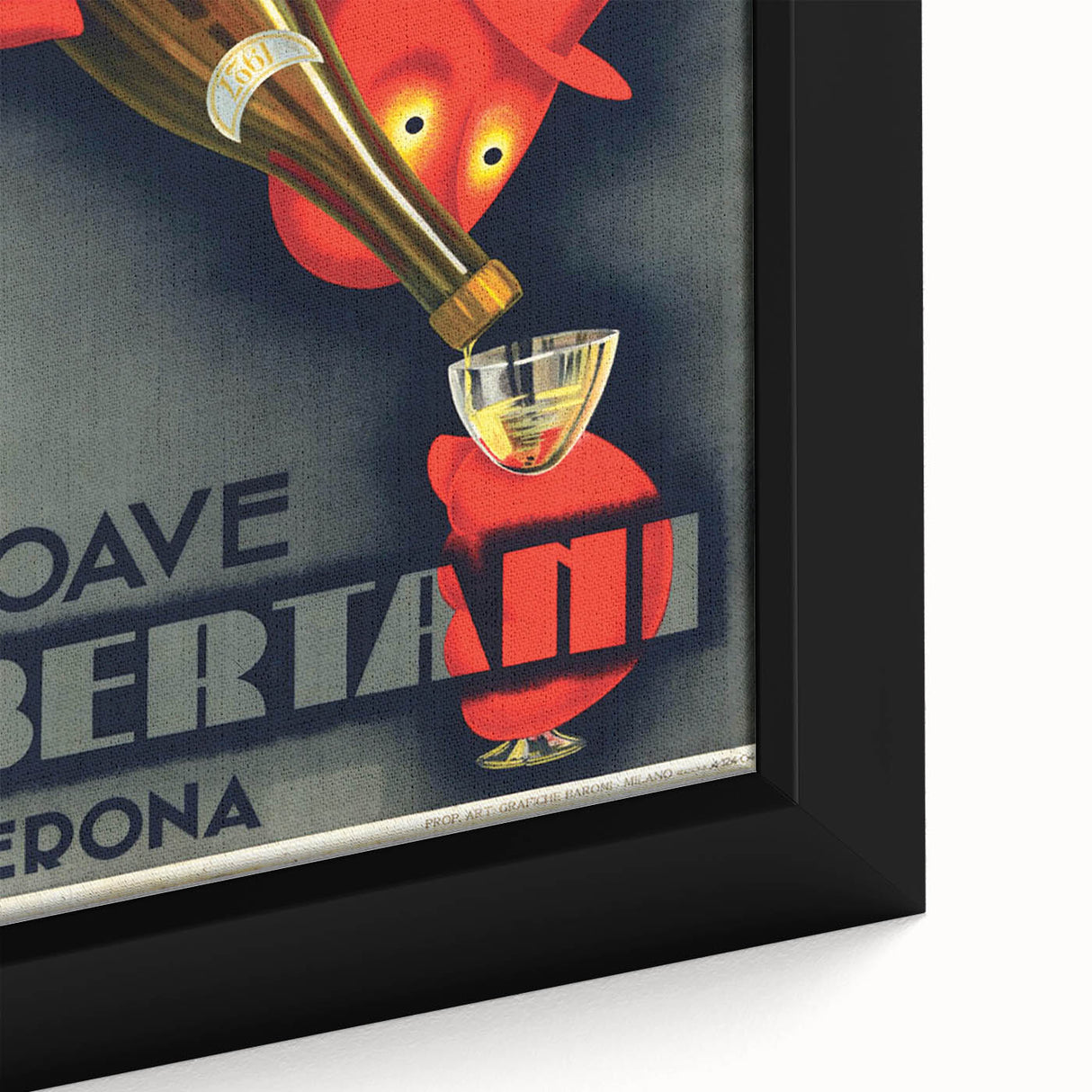 Vintage Soave Bertani Verona Advertising Poster - Retro Wall Art