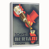 Vintage Soave Bertani Verona Advertising Poster - Retro Wall Art