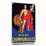 Vintage Bière Champigneulles Advertising Poster - Retro Wall Art