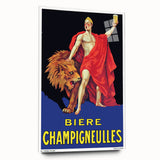 Vintage Bière Champigneulles Advertising Poster - Retro Wall Art