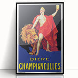 Vintage Bière Champigneulles Advertising Poster - Retro Wall Art