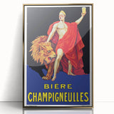 Vintage Bière Champigneulles Advertising Poster - Retro Wall Art
