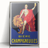 Vintage Bière Champigneulles Advertising Poster - Retro Wall Art