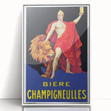Vintage Bière Champigneulles Advertising Poster - Retro Wall Art