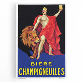 Vintage Bière Champigneulles Advertising Poster - Retro Wall Art