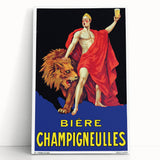 Vintage Bière Champigneulles Advertising Poster - Retro Wall Art