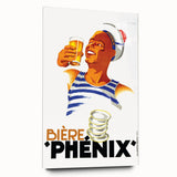 Vintage Bière Phénix Advertising Poster - Retro Wall Art