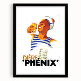 Vintage Bière Phénix Advertising Poster - Retro Wall Art