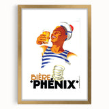 Vintage Bière Phénix Advertising Poster - Retro Wall Art