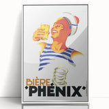 Vintage Bière Phénix Advertising Poster - Retro Wall Art