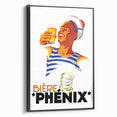 Vintage Bière Phénix Advertising Poster - Retro Wall Art