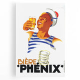 Vintage Bière Phénix Advertising Poster - Retro Wall Art