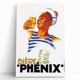 Vintage Bière Phénix Advertising Poster - Retro Wall Art